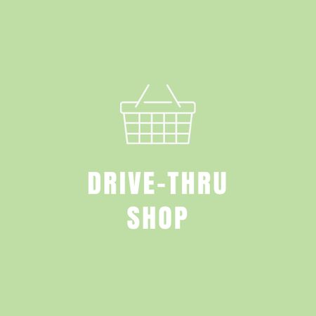 Drive-Thru Shop Services Logo Design Template