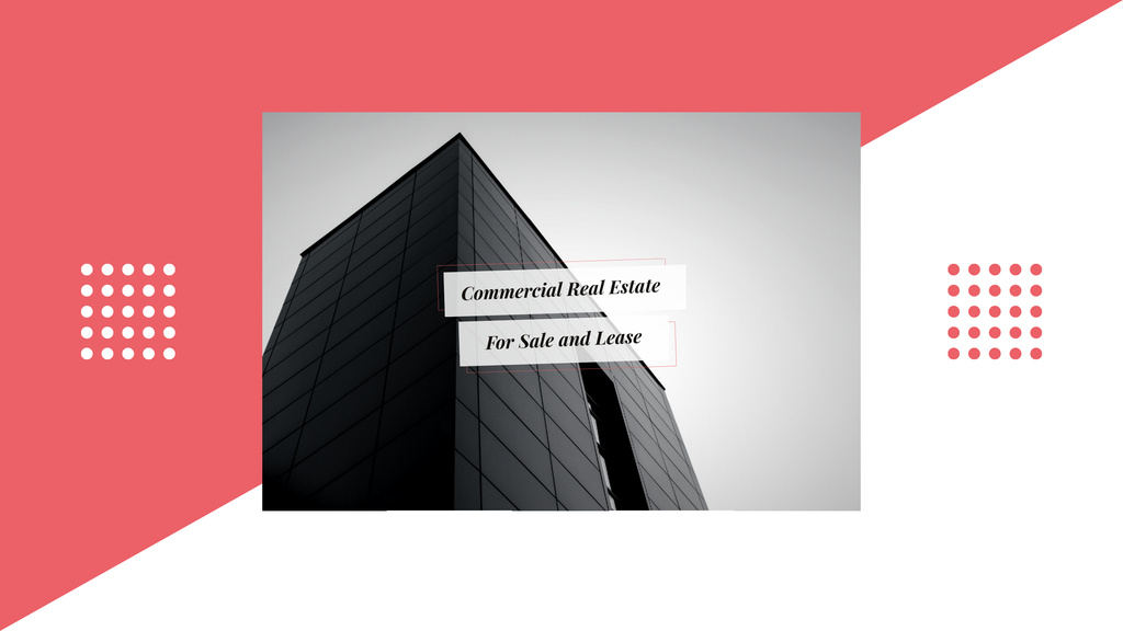 Commercial Real Estate For Sale And Lease Offer Youtube Šablona návrhu