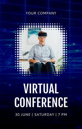 Designvorlage Virtual Reality Conference Announcement für IGTV Cover