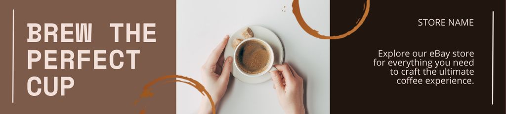 Modèle de visuel Exclusive Coffee In Cup From Coffee Shop Promotion - Ebay Store Billboard