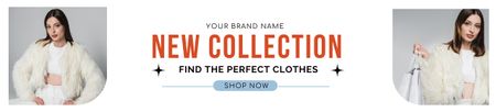 New Collection of Female Clothes Ebay Store Billboard Design Template