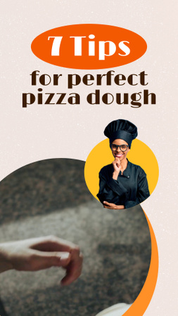 Platilla de diseño Professional Tips From Chef About Pizza Dough Instagram Video Story