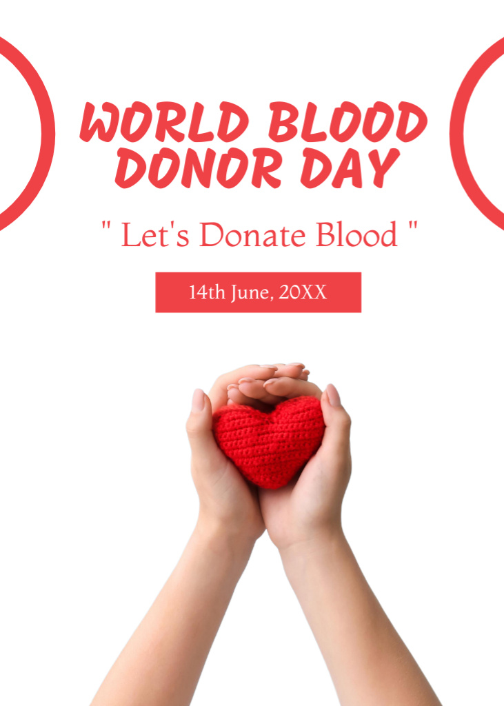World Blood Donor Day Invitation tervezősablon