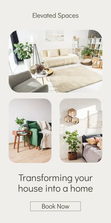Designvorlage Interior Design for Cozy Home für Graphic