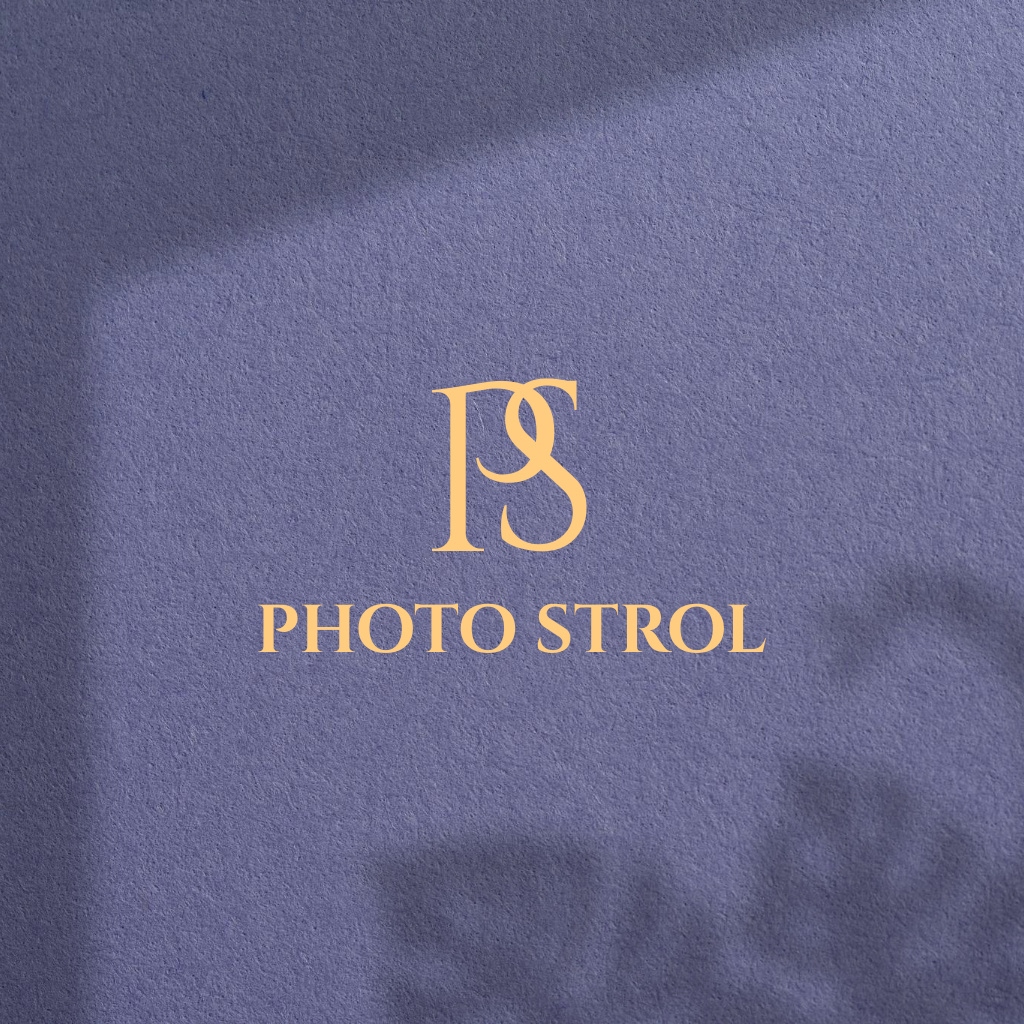Photography Studio Services Elegant Purple Offer Logo Design Template