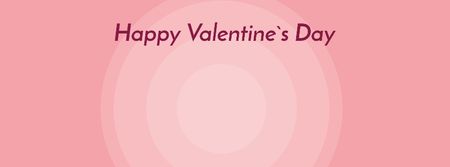 Valentine's Day Letter Envelope with Hearts Facebook Video cover Design Template