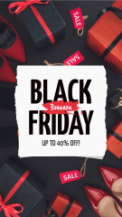 Black Friday Sale with Gift Boxes