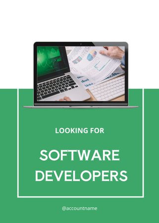 Modèle de visuel Software development - Invitation