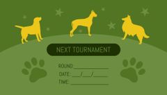 Dog Contest Appointment on Green