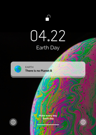 Earth Day Announcement Poster Šablona návrhu