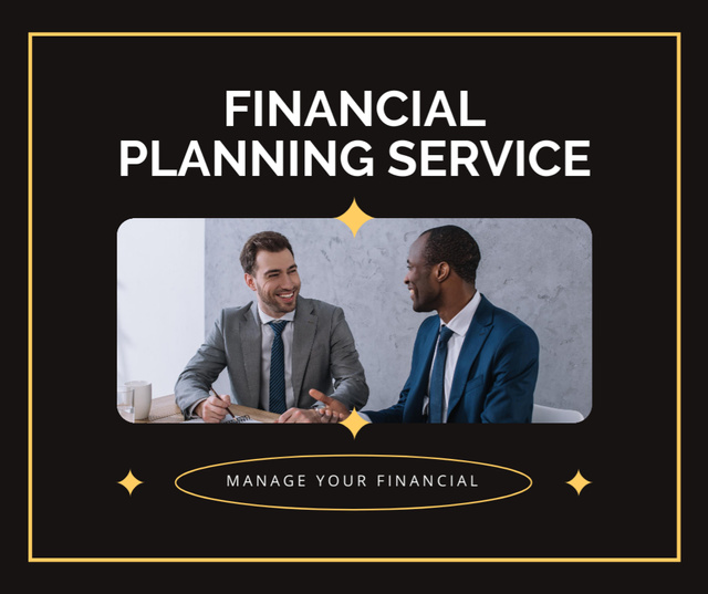 Financial Planning Service Offer Facebook tervezősablon