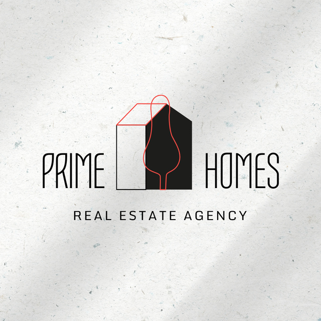 Certified Real Estate Agency Service Promotion Animated Logoデザインテンプレート