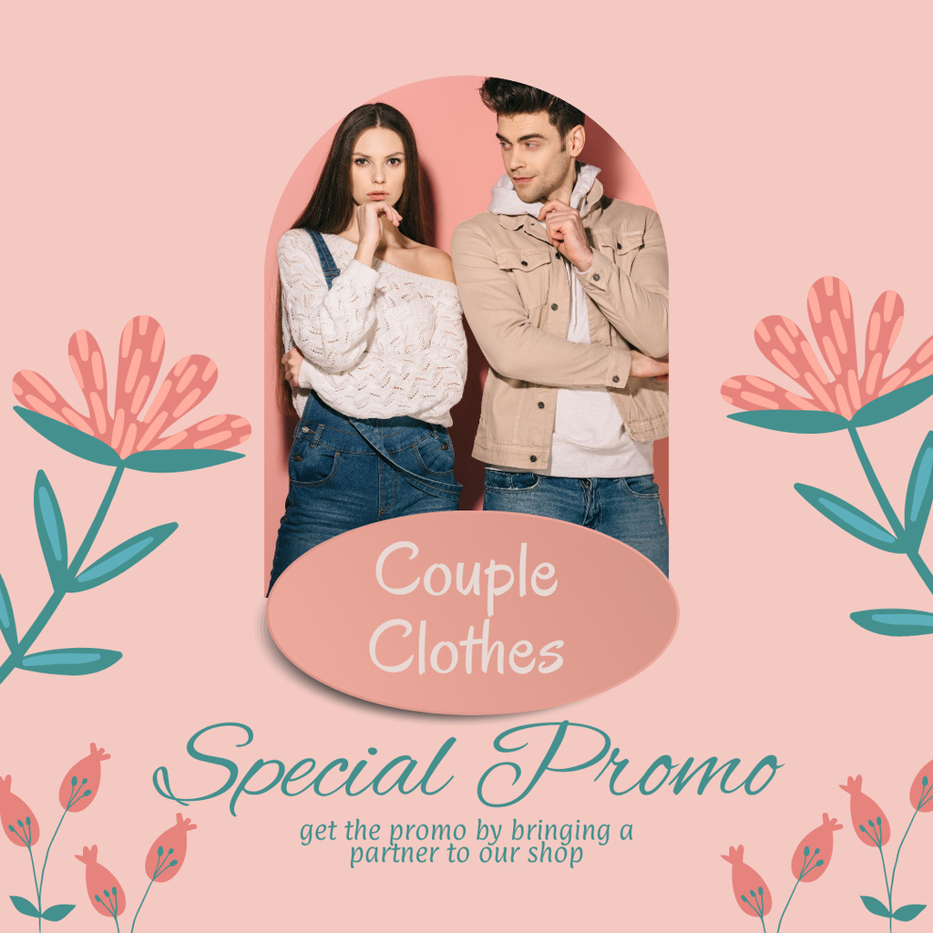 Female and Male Fashion Special Promo Instagram Design Template
