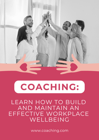 Building Effective Workplace Wellbeing Poster Design Template