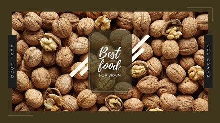 Plantilla de diseño de Whole walnuts in shell Youtube 