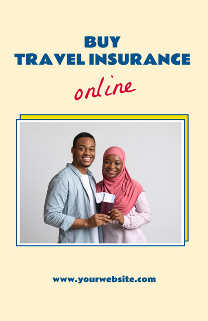 All-inclusive Offer to Buy Travel Insurance Flyer 5.5x8.5in Πρότυπο σχεδίασης
