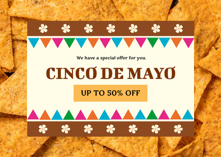 Cinco de Mayo Special Offer Cardデザインテンプレート