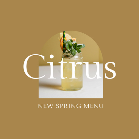 New Spring Menu Announcement Animated Post Design Template