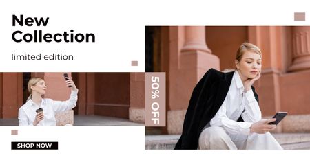 Female Fashion Clothes Collection Facebook AD – шаблон для дизайну