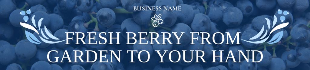 Ontwerpsjabloon van Ebay Store Billboard van Offer of Fresh Blueberries from Garden