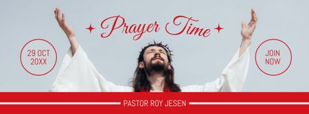 Prayer Time Announcement Facebook cover Design Template