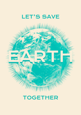 Earth Day Announcement Poster – шаблон для дизайна
