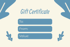 Discounted Gift Voucher for Waxing with Blue Leaf