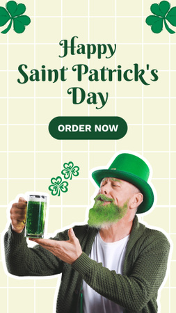 St. Patrick's Day Order Offer Instagram Story Design Template