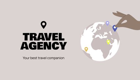 Plantilla de diseño de Travel Agency Services Offer Business Card US 
