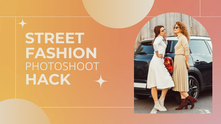 Designvorlage Street Fashion Fotoshooting für Youtube Thumbnail