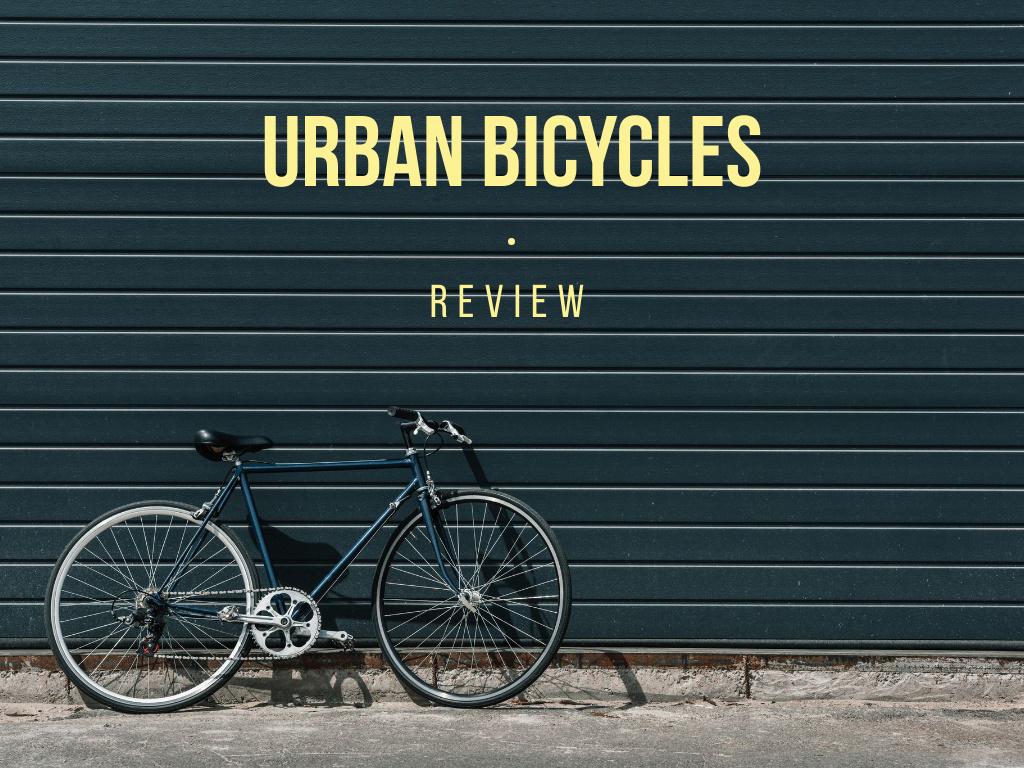 Designvorlage Review of urban bicycles für Presentation