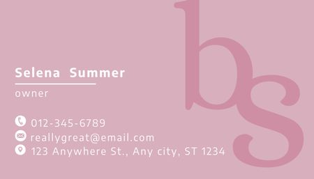 Template di design Annuncio di servizi di Beauty Studio in grigio Business Card US