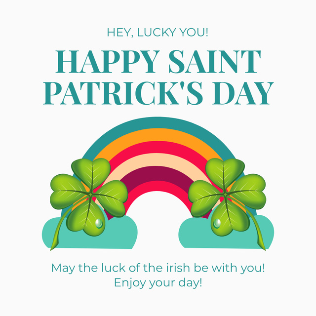 Best Holiday Wishes for Patrick's Day Instagram Design Template