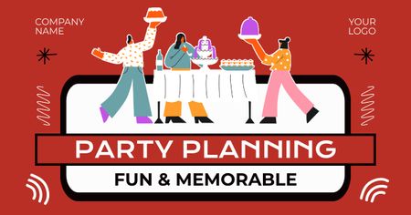 Memorable Event Planning Services Facebook AD Design Template