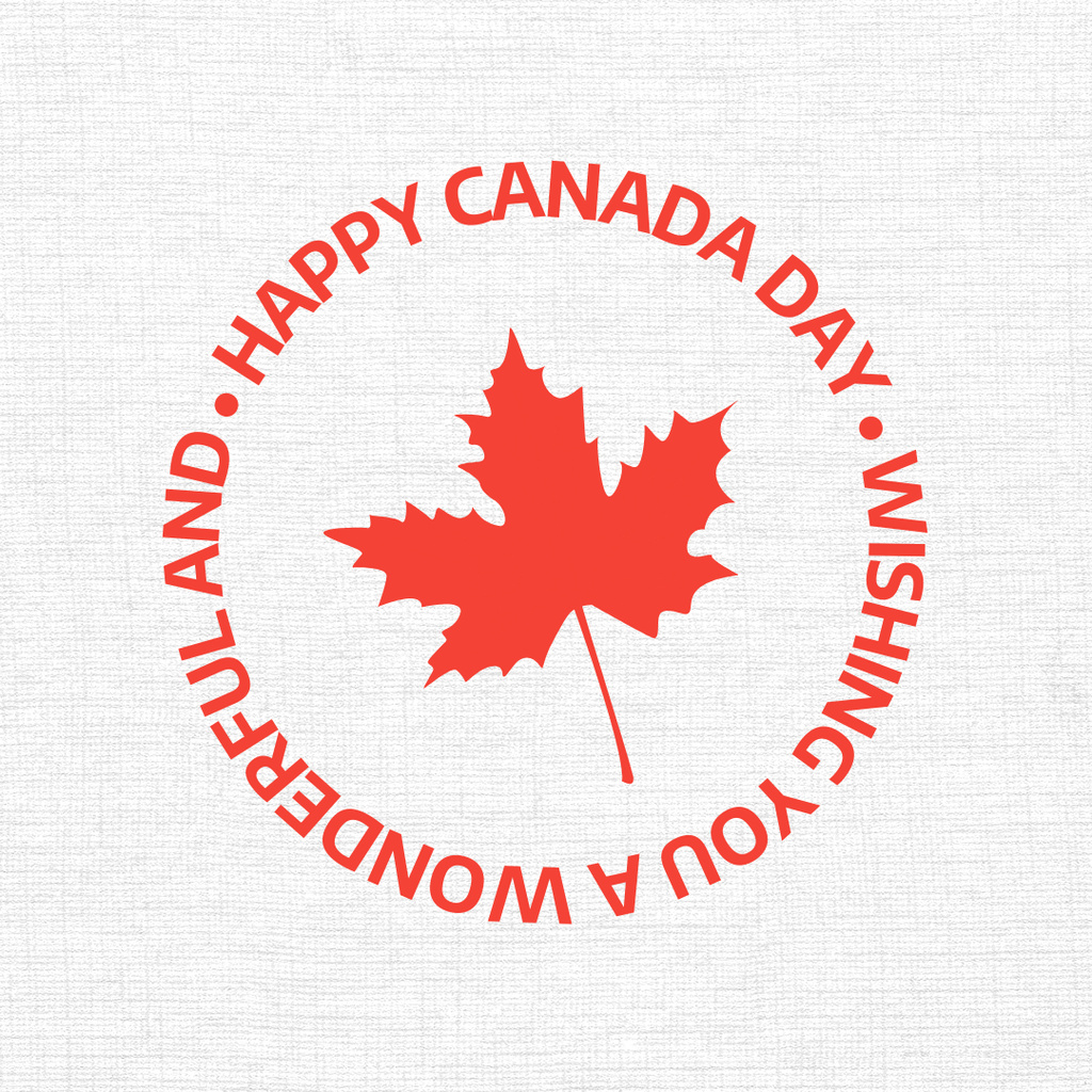 Platilla de diseño Exciting Announcement for Canada Day Festivities Instagram