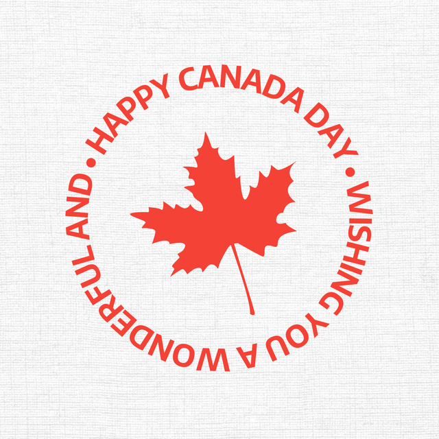 Exciting Announcement for Canada Day Festivities Instagram Design Template