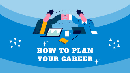 Career Planning Blog Promotion Youtube Thumbnail Design Template
