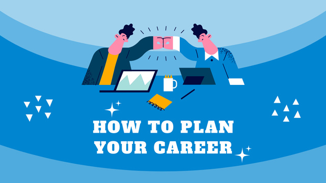 Career Planning Blog Promotion Youtube Thumbnailデザインテンプレート