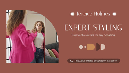Modèle de visuel Superbe garde-robe de style avec palette de couleurs du styliste - Full HD video