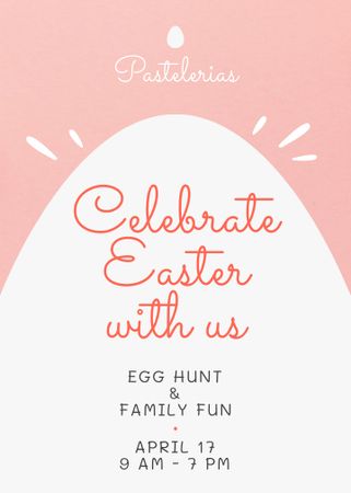 Szablon projektu Easter Holiday Celebration Announcement Invitation