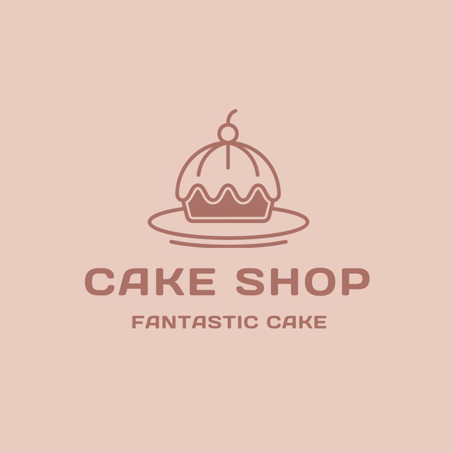 Designvorlage Delectable Bakery Ad with Fantastic Cupcake für Logo 1080x1080px