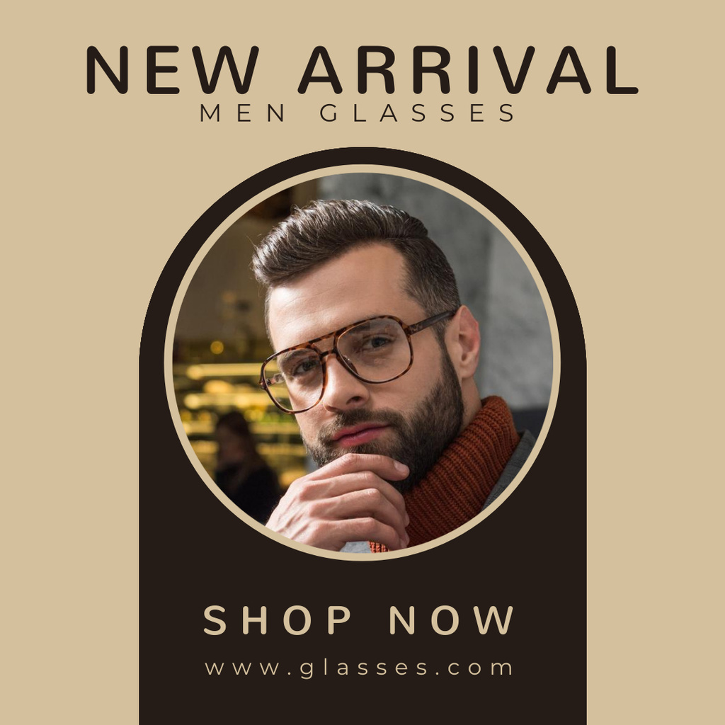 New Glasses Collection Announcement Instagramデザインテンプレート
