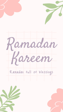 Siunausten lähettäminen Pyhän Ramadanin vuoksi Instagram Story Design Template