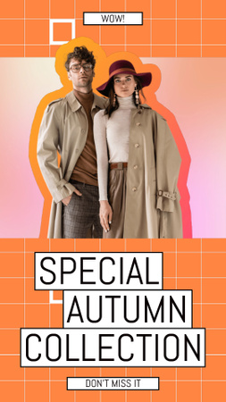 Platilla de diseño Special Autumn Discount for Couples Instagram Video Story