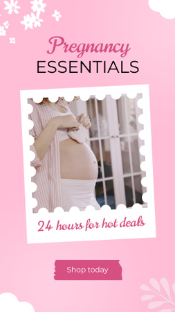 Save Big on Pregnancy Essentials Instagram Video Story Design Template