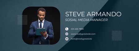 Services of Social Media Manager Facebook cover Design Template