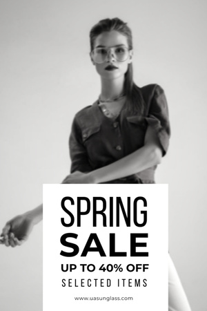 Women's Spring Clothing Discount Flyer 4x6inデザインテンプレート