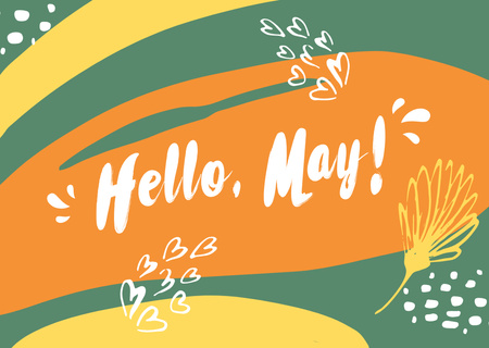 May Day Celebration Announcement Card Design Template