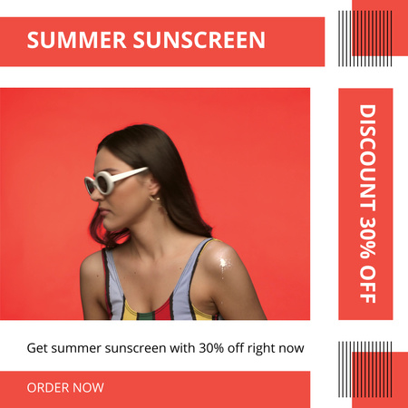 Summer Sunscreen Collection Animated Post Design Template
