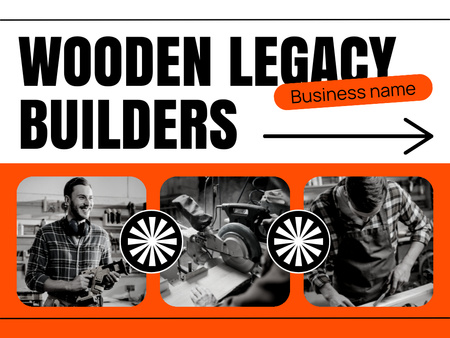 Wooden Legacy Building Business Presentation Design Template